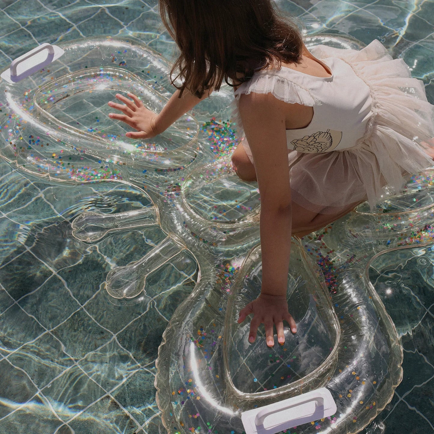 Pool Float Lie On K Cotton Candy Glitter