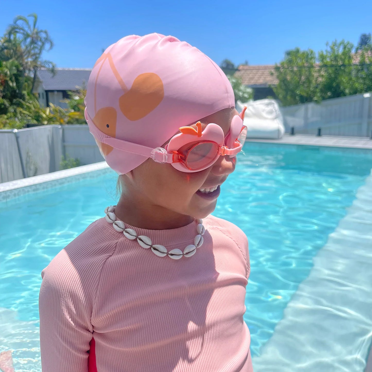 Swim Cap Cotton Candy Cherry