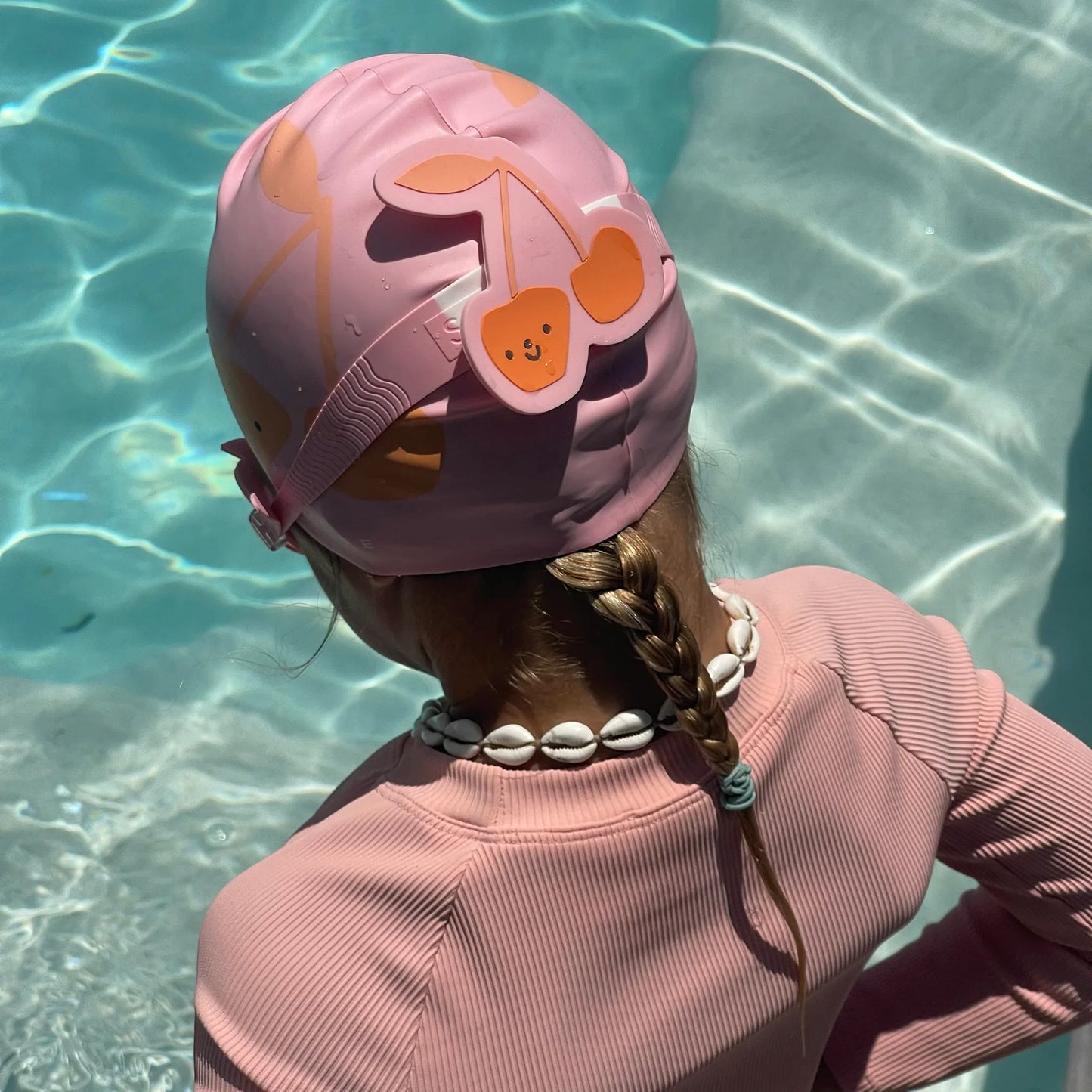 Swim Cap Cotton Candy Cherry