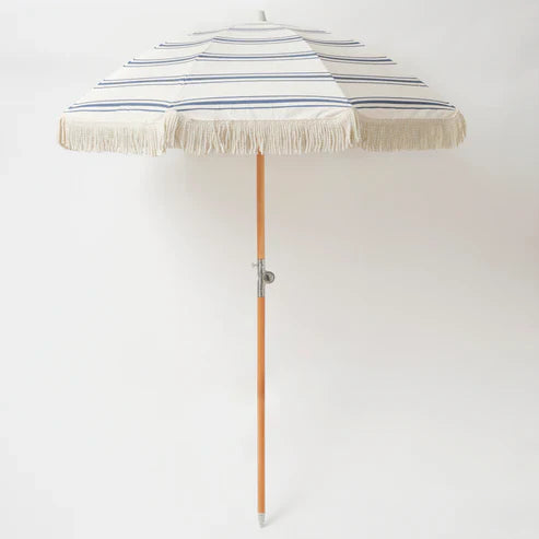 Beach Umbrella Summer Stripe Strawberry Sorbet