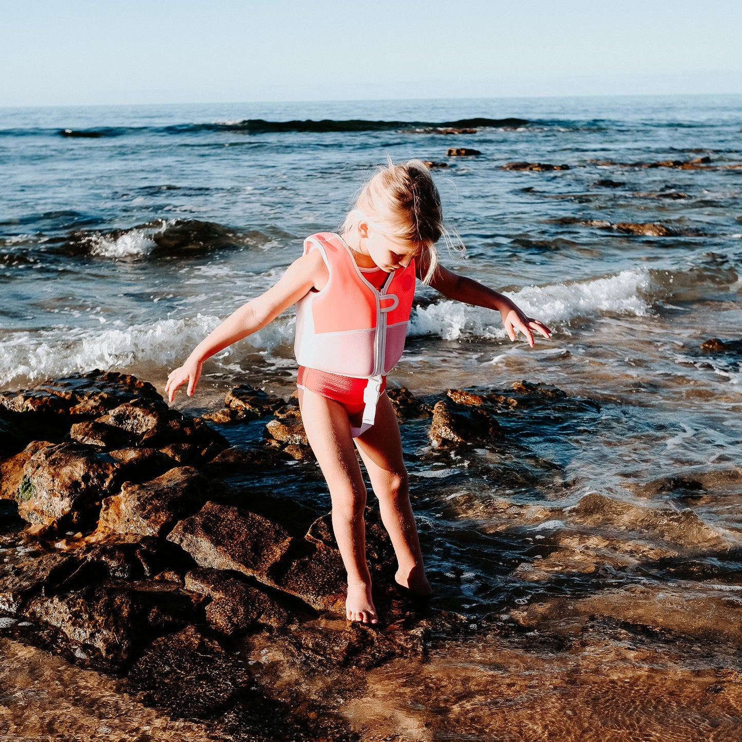 Swim Vest 2-3 Mermaid Neon