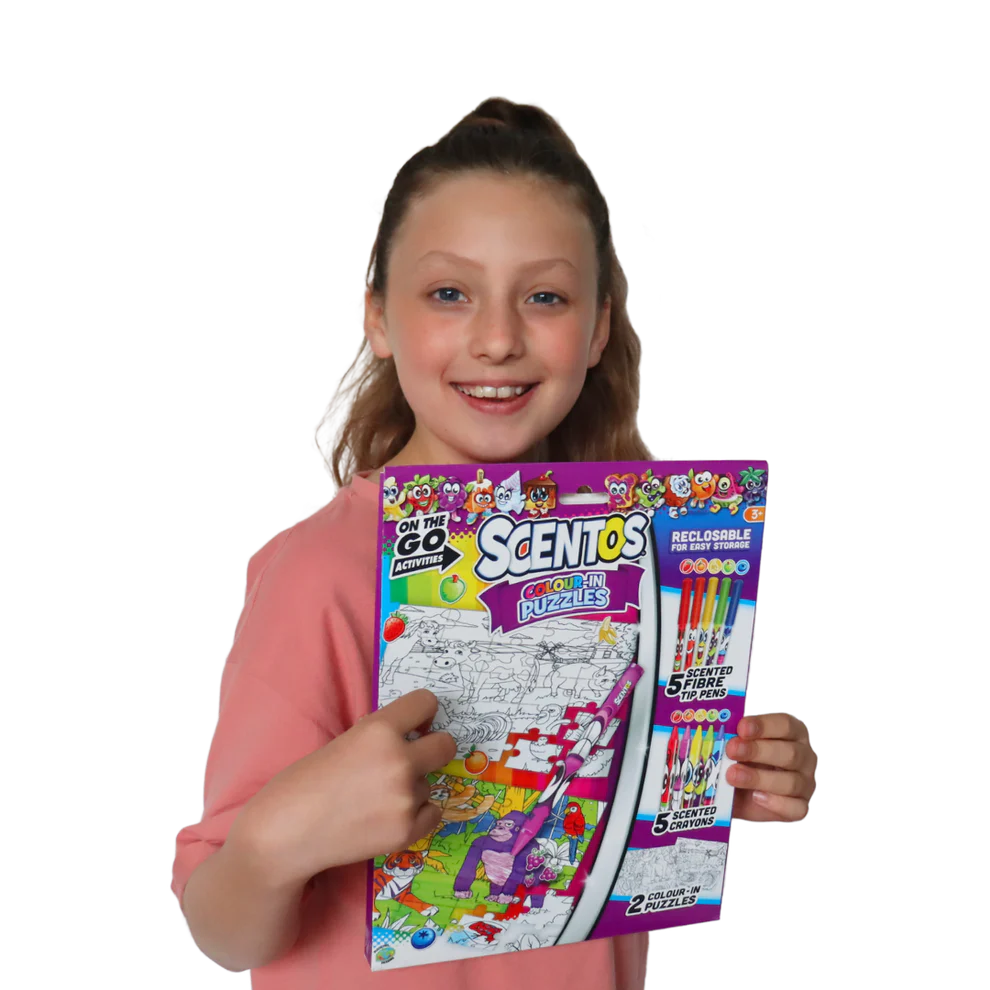 Scentos On The Go Colour In Puzzles