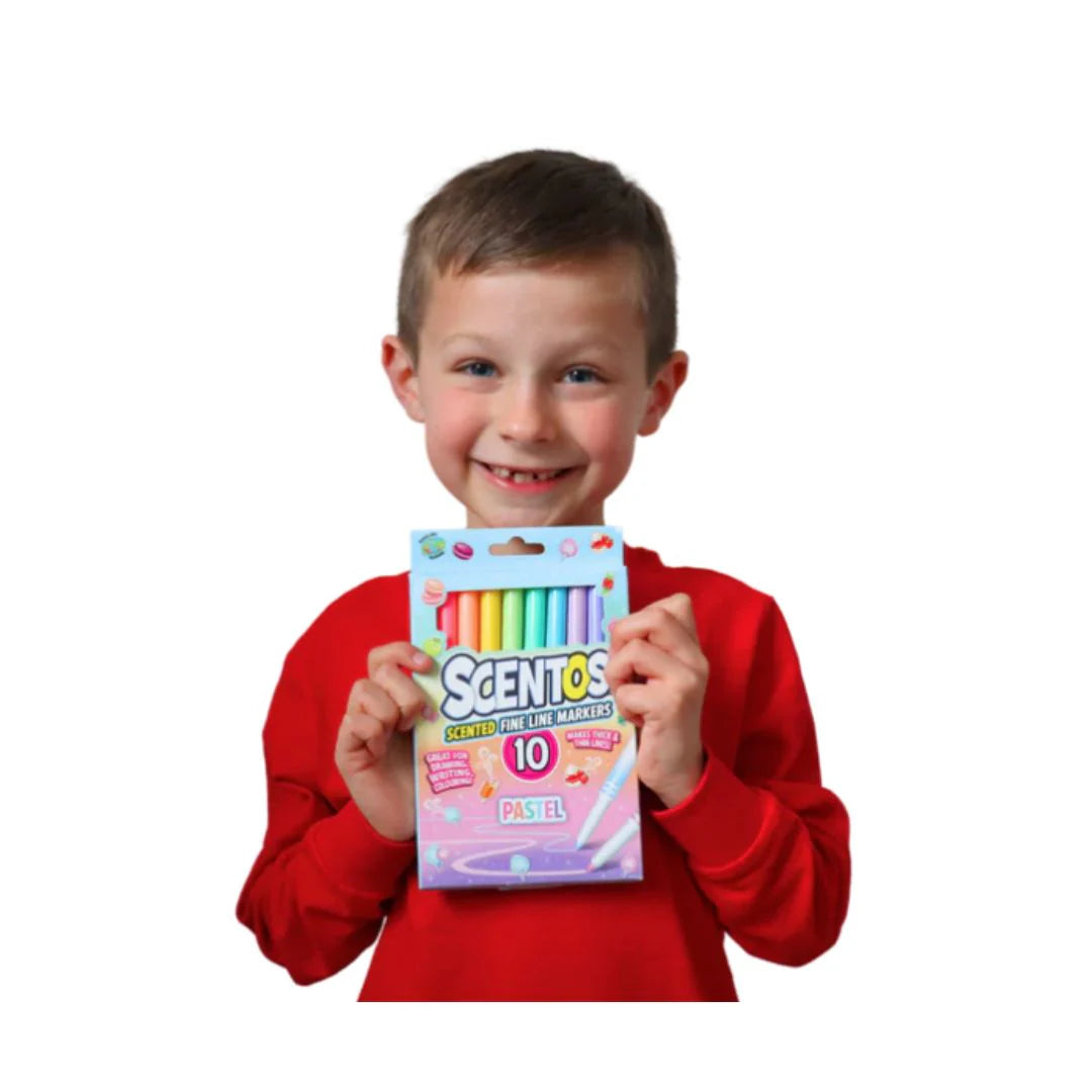 Scentos: Scented Pastel Color Fine Line Marker 10(PACK OF 12)