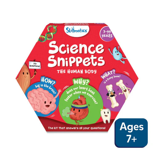 SKILLMATICS Flash Cards Science Snippets Kit | The Human Body (ages 7+)