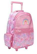 Smiggle Bright Side Trolley With Light Up Wheels for Kids 3Y+, Pink