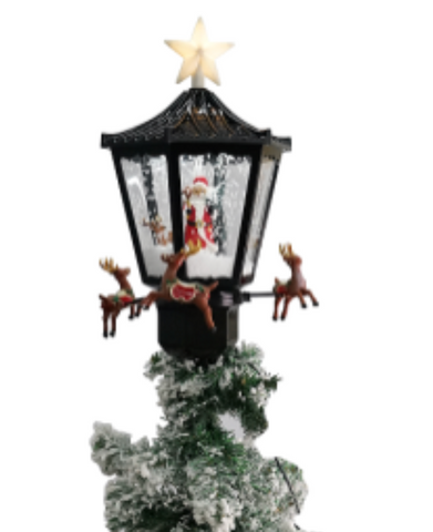Christmas Tree topper lamp with snow effect