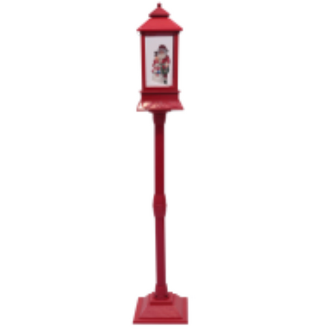 Christmas small lamp post with snow effect  4 feet