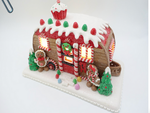 Christmas GINGERBREAD LOAF HOUSE (11X6.5X6) INCH
