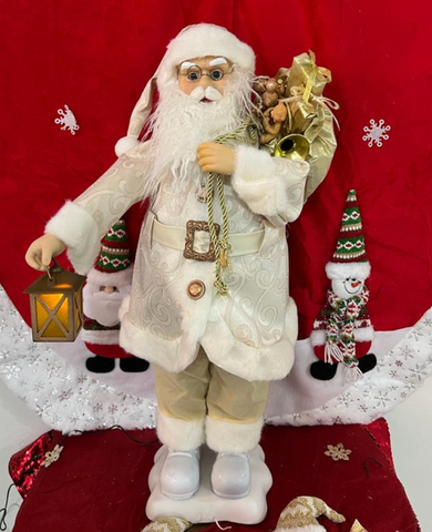 CHRISTMAS STANDING SANTA WITH MOVEMENT & SOUND 28 INCH