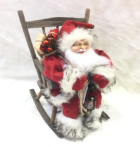 Exclsuive SANTA ON A CHAIR 12 INCH
