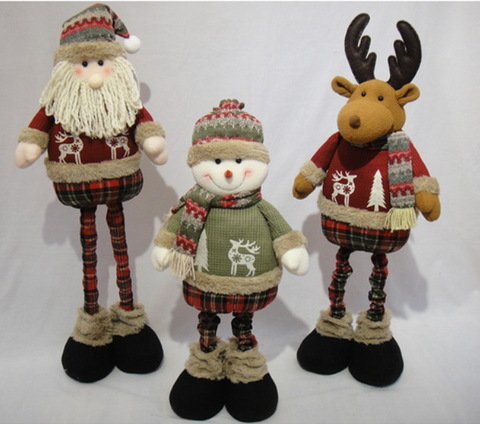 CHRISTMAS SOFT TOYS WITH ADJUSTABLE HEIGHTS (34 INCH)