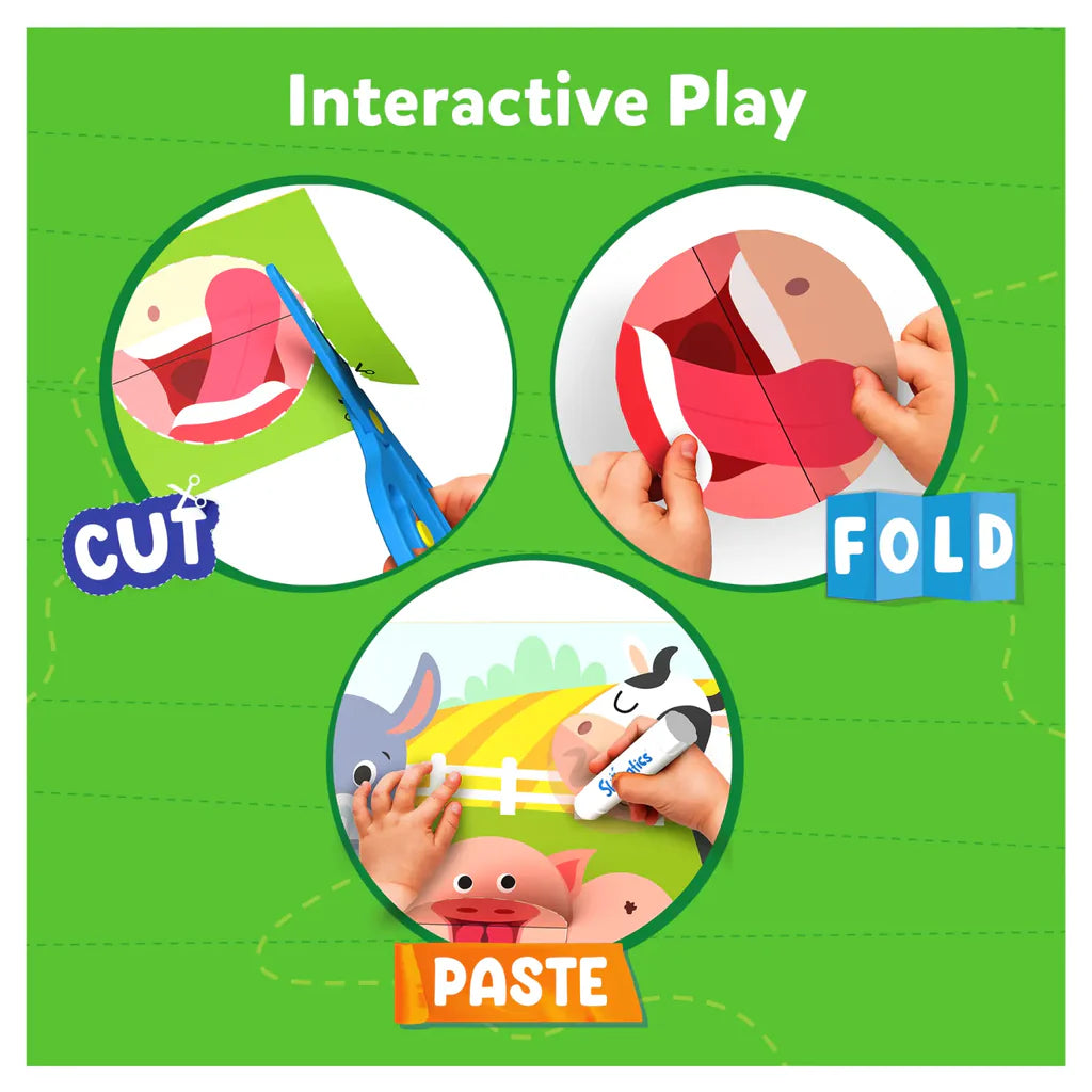 SKILLMATICS Snip Snip - Amazing Animals | Art & Craft Activity Kit (ages 3-7)