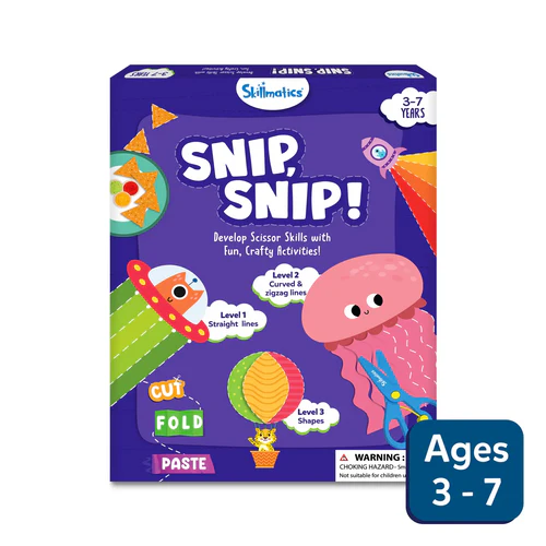 skillmatics Snip Snip | Art & Craft Activity Kit (ages 3-7)