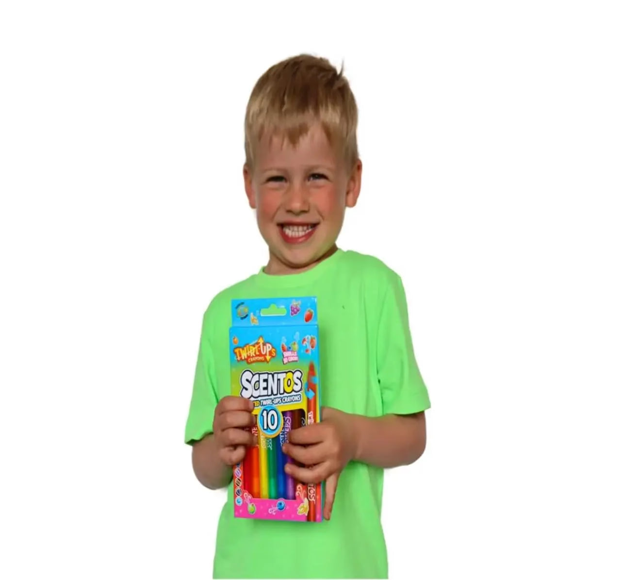 Scentos 10 Twirl-Ups Crayons, 3Y+(PACK OF 12)
