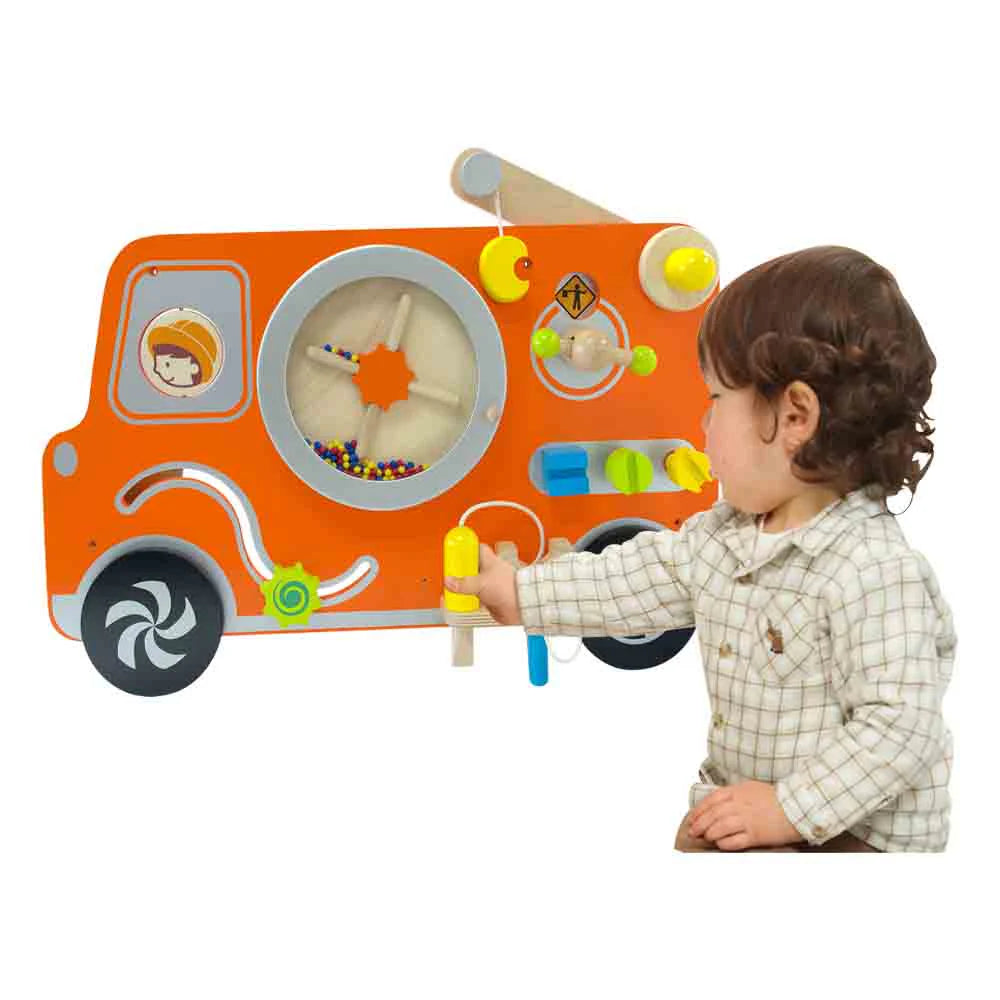 Wooden Wall Play Board - Work truck