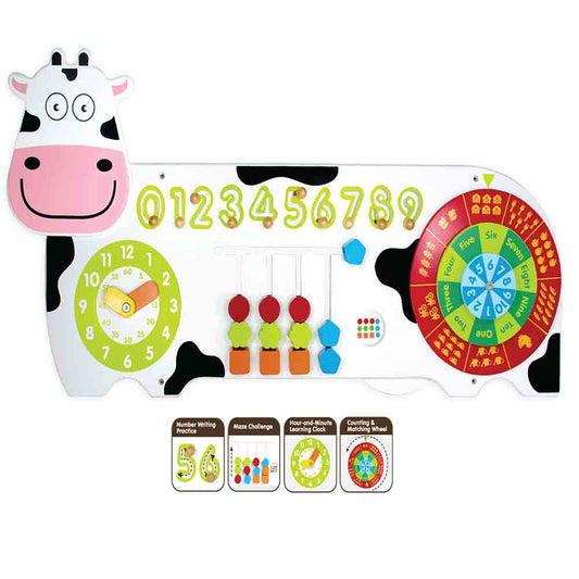 Wall Playboard - Counting Learning - Cow