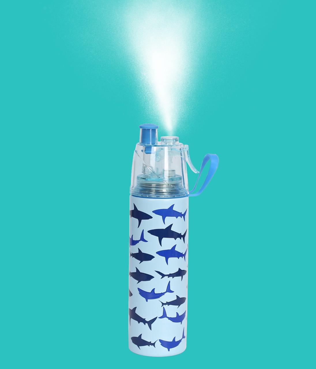 Insulated Stainless Steel Mist / Spray Bottle for kids , 500 ML , SHARK