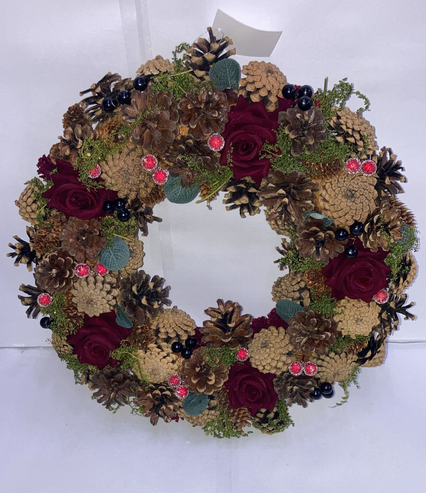 Elegant Decorated Christmas Wreath – Premium Seasonal Ornaments for a Classic Holiday Look ( STYLE 8)