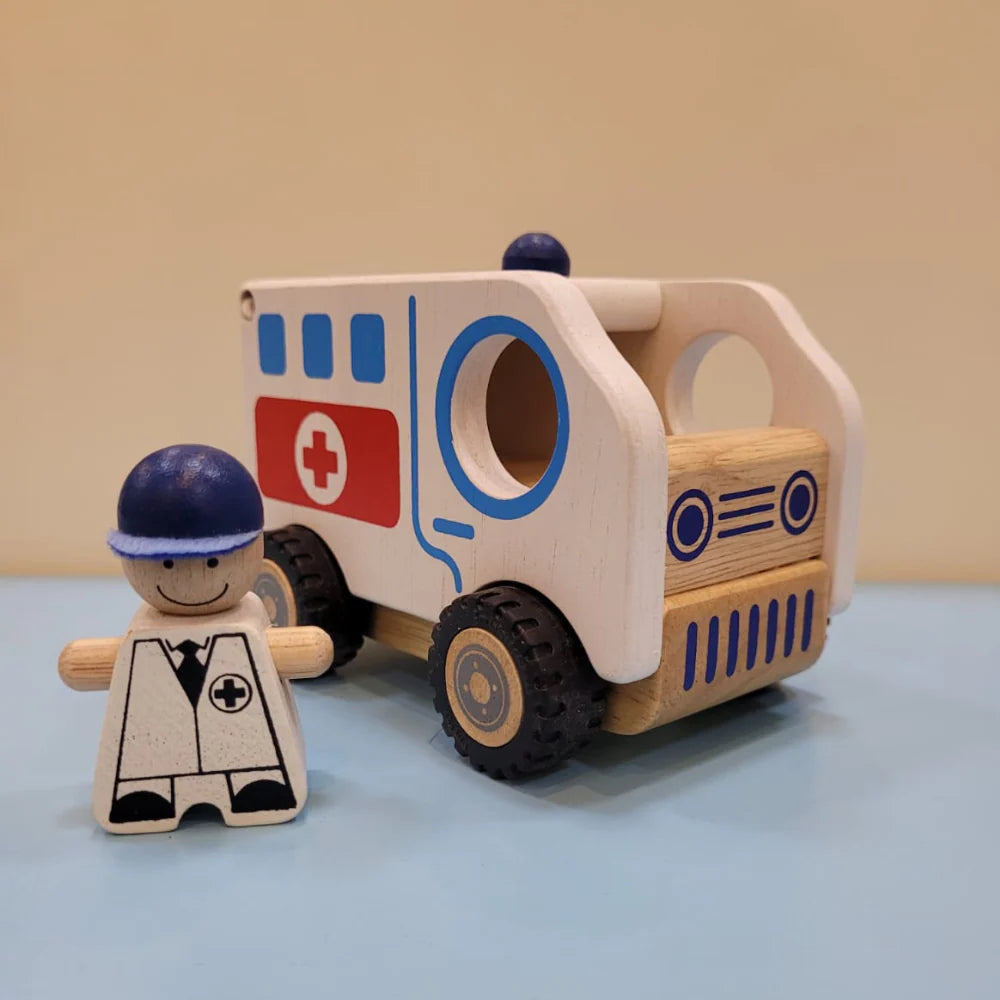 Wooden Ambulance for kids
