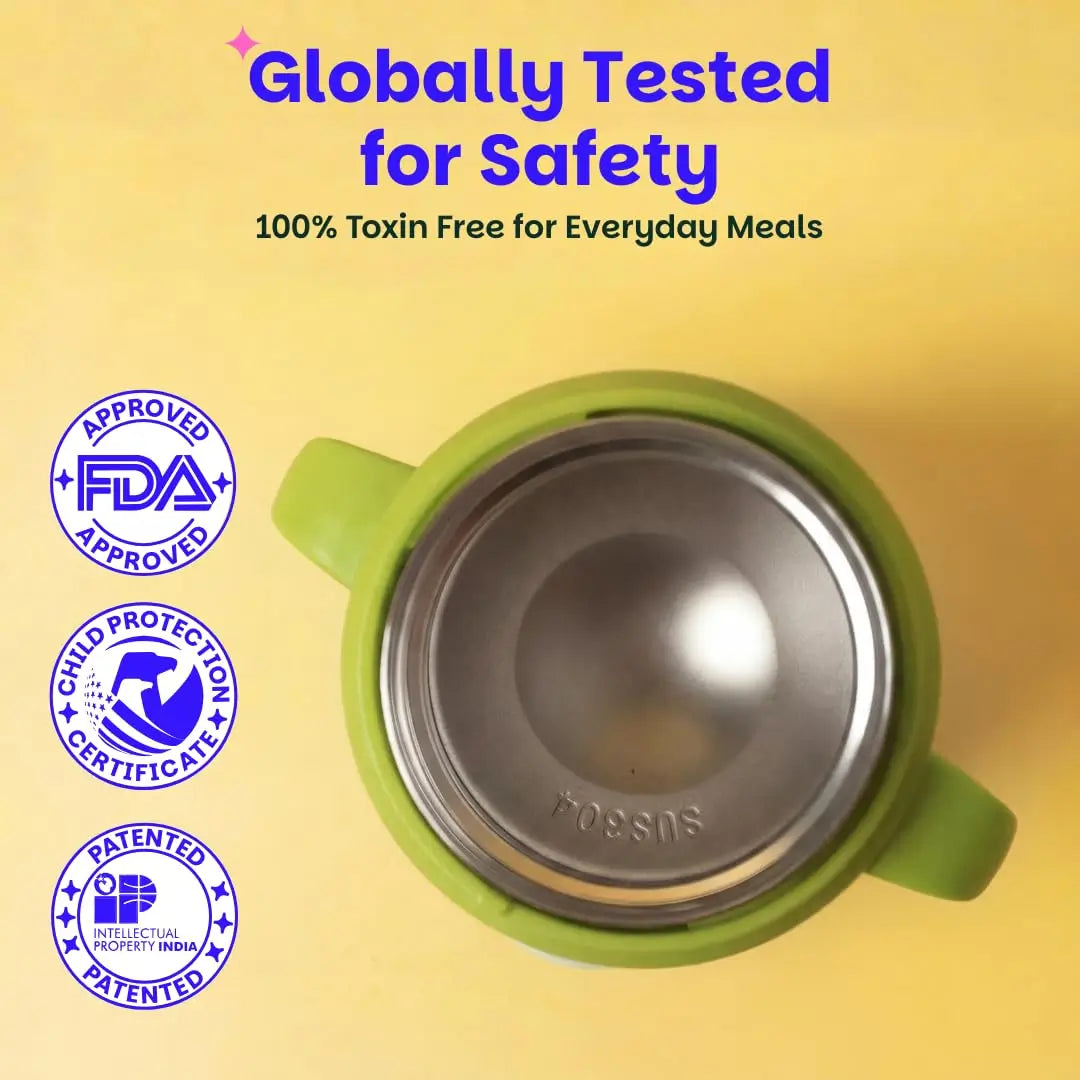 Basil ThermoTot 320ml Blueberry – Insulated Stainless Steel Food Jar with Spork & Carry Handle