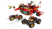 LEGO NINJAGO Land Bounty 71869 – 1,214 Pieces, 3-in-1 Ninja Vehicle