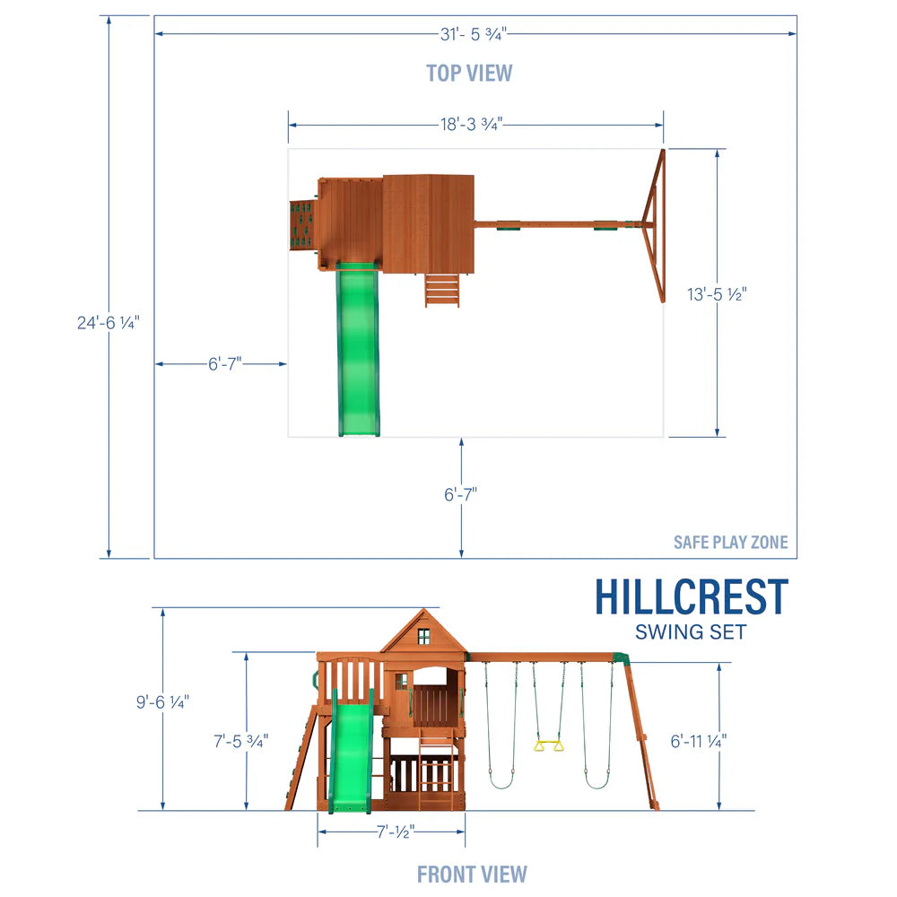 Hill Crest Play Tower (incl. swings)