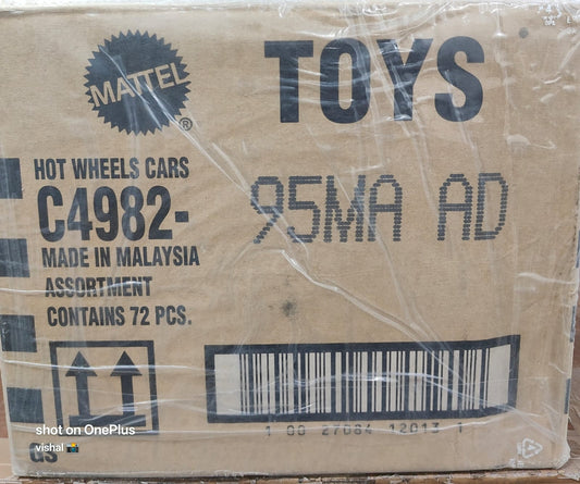 Hot Wheels 2025 Factory-Sealed Case A D    – 72 Die-Cast Cars by Mattel (Brand New Box)
