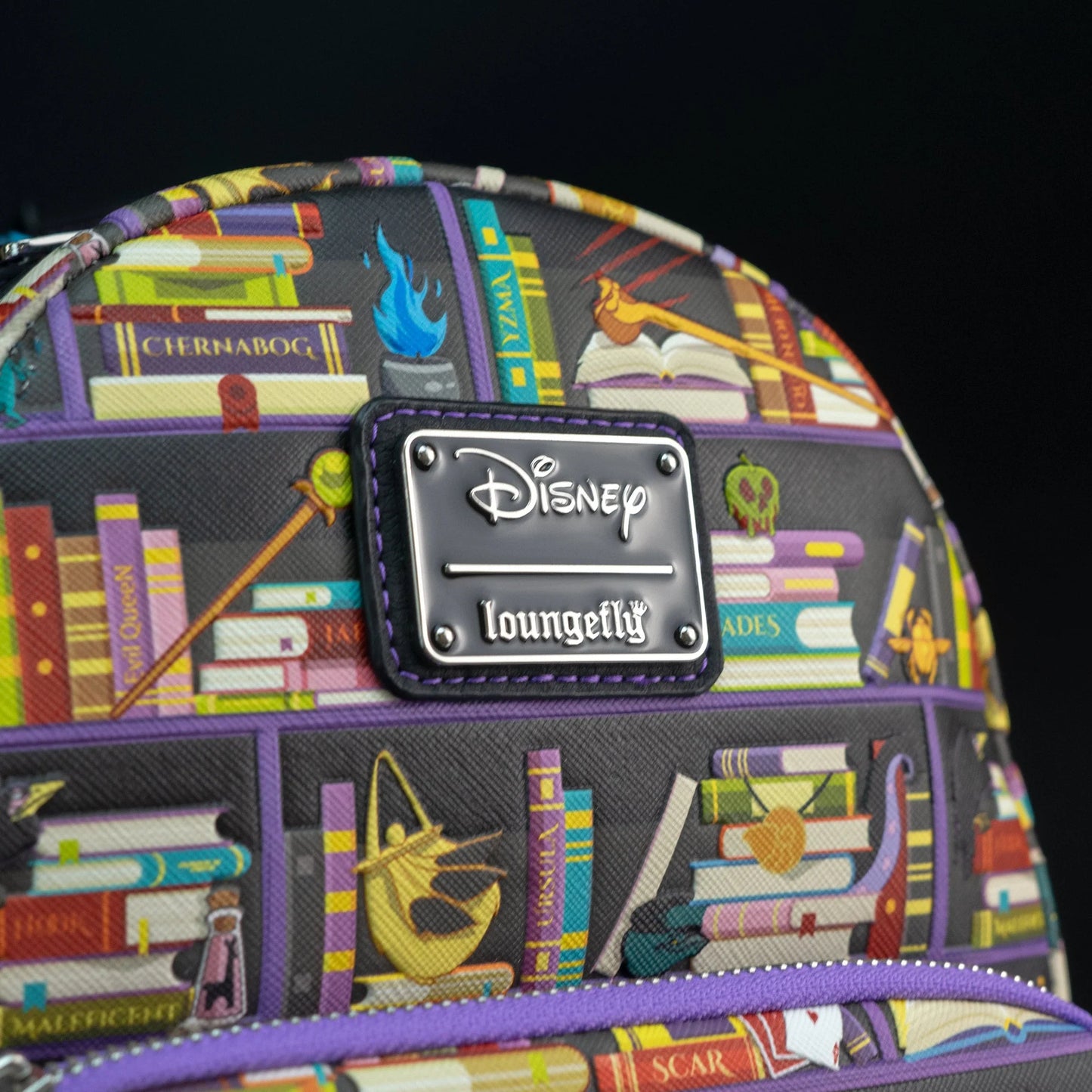 Loungefly x Disney Villains Books Mini Backpack