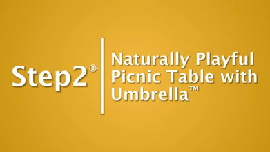 Step2 Picnic Table With Umbrella, Bright