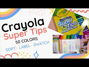 Crayola Washable Super Tips with Silly Scents Markers, 50 Count