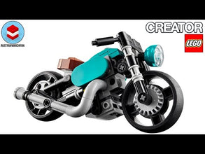 JAIMAN TOYS LEGO Creator 3 in 1 Vintage Motorcycle Set 31135,Classic Motorcycle Toy to Street Bike to Dragster Car,Vehicle Building Toys for Kids,Boys&Girls,Multicolor, 128 Pcs
