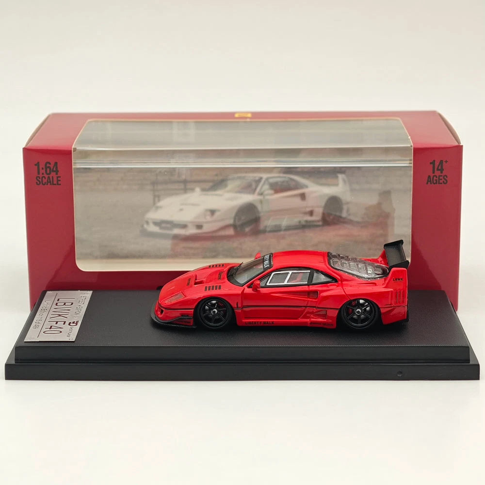 1/64 STREET WARRIOR SW LBWK F40 Red Diecast Models Car Limited Collection