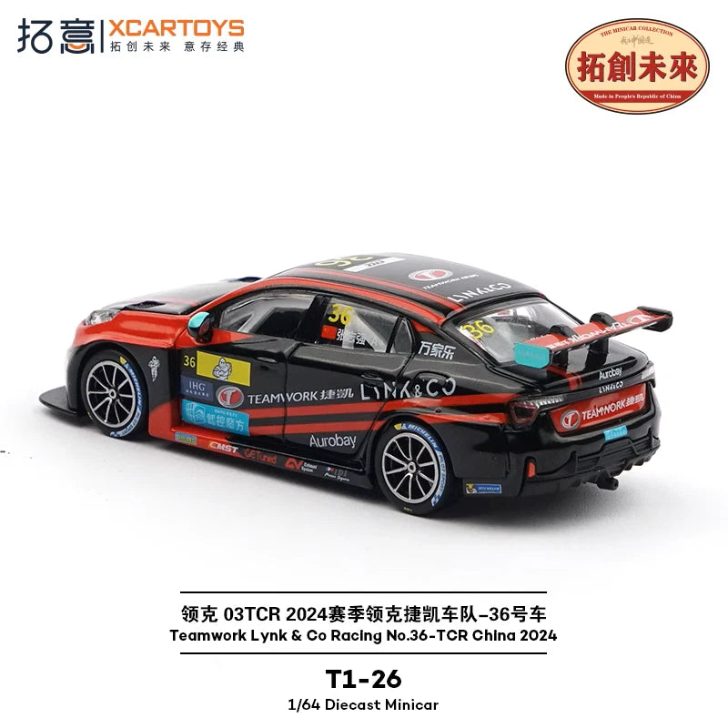 Xcartoys 1:64 Teamwork Lynk & Co Racing Diecast Model Car