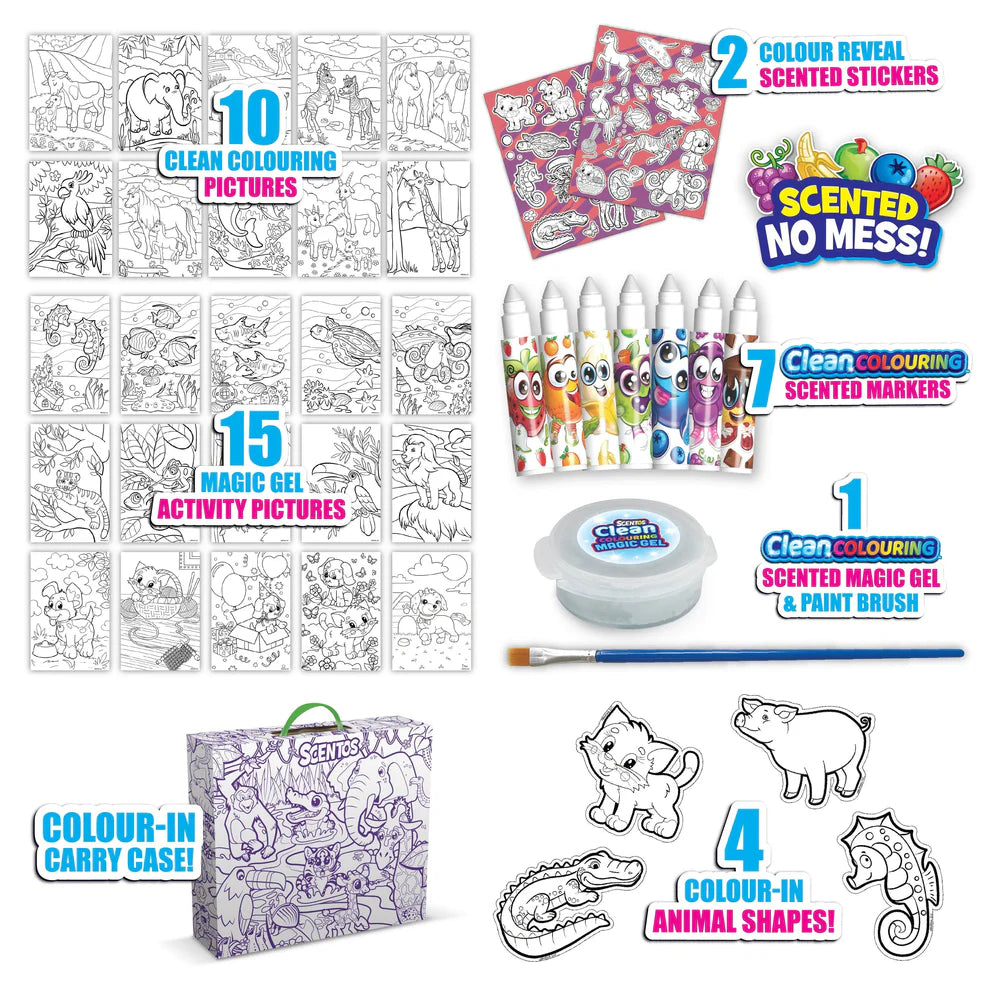 SCENTOS CleanColouring™ Pizza Box - Creatures