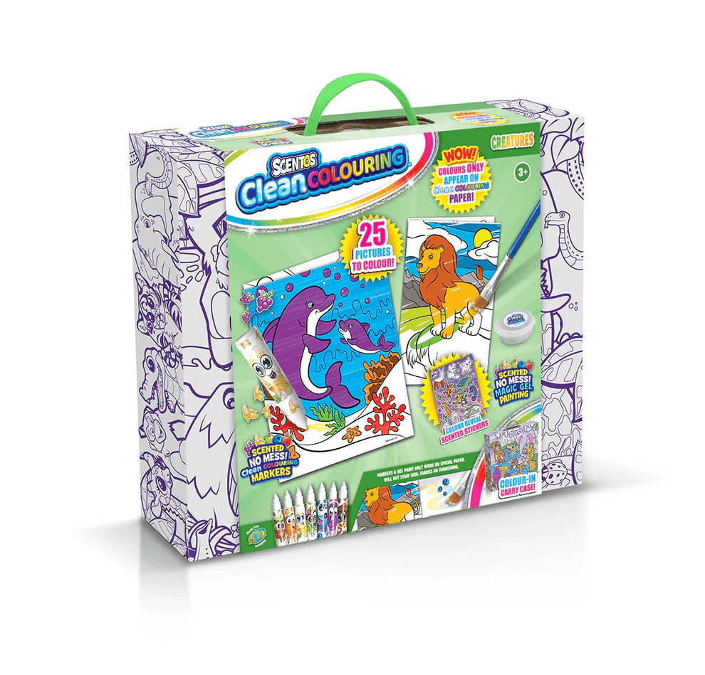 SCENTOS CleanColouring™ Pizza Box - Creatures