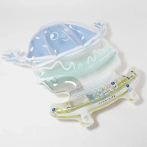 Kids Lie-On Float Burger Boy The Sea Kids Blue-Lime
