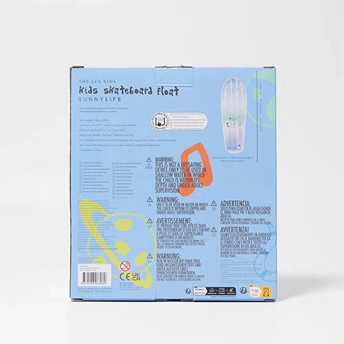 Kids Skateboard Float The Sea Kids Blue-Lime