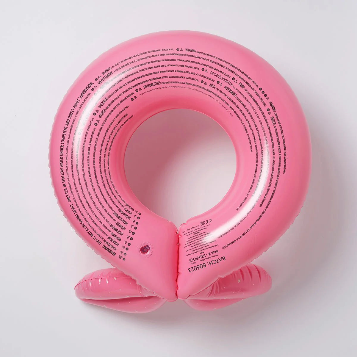 pink color inflatable Kiddy Pool Ring Ocean Treasure Rose