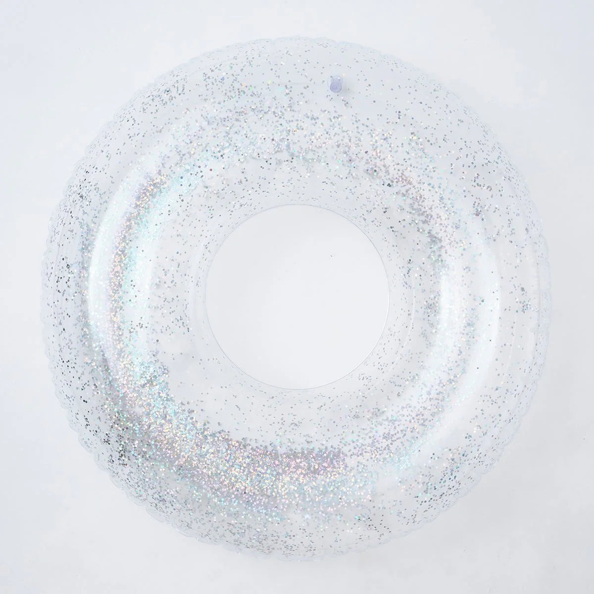 Transparent Inflatable Pool Ring Glitter