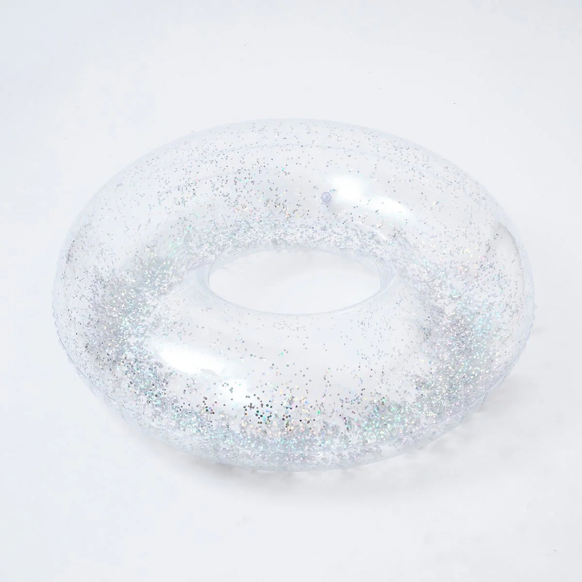 Transparent Inflatable Pool Ring Glitter