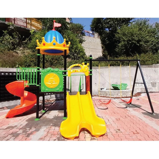 Castle Swing Set Play Yard