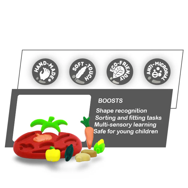 3D Vegetable Shape Sorter