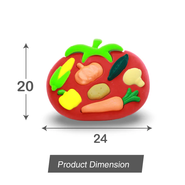 3D Vegetable Shape Sorter