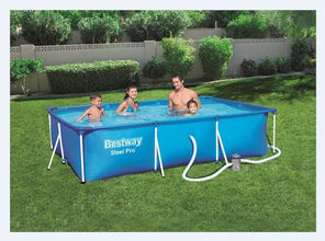 BESTWAY ABOVE GROUND PORTABLE SWIMMING POOL FOR ADULTS 9.84 FT X 6.59 FT X 2.16 FT