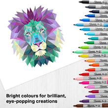 SHARPIE Colour burst Assorted Fine Tip Permanent Marker for Precise Writing |Suitable for Multipurpose Usage| Smudge Free | Office Stationery Items | Pack of 24