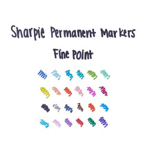 SHARPIE Electro Pop Assorted Fine Tip Permanent Marker for Precise Writing |Suitable for Multipurpose Usage| Smudge Free | Office Stationery Items | Pack of 24