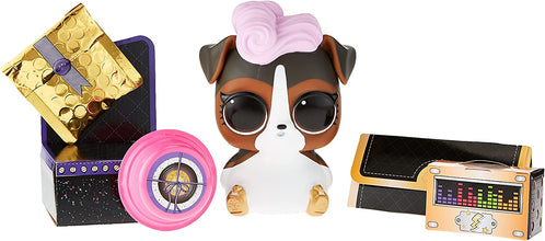 LOL Surprise Big Pet DJ K.9. with 15 Surprises Including Wear and Share Glasses & Necklace, 2 Pet Babies, Accessories, Backpack or Piggy Bank, Gifts for Kids and Toys