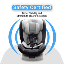 R for Rabbit Jack N Jill Grand ISOFIX Baby Car Seat Convertible 360 Rotatable Kids Car Seat of 0 to 12 Years Age Comes with 5 Point Safety Harness ECE R44/04 Safety Certified