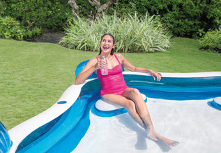 Swim Center® Square Inflatable Family Lounge Pool