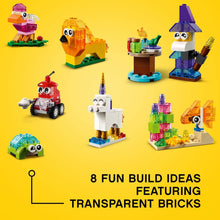 LEGO 11013 Classic Creative Transparent Bricks Building Set with Animals 4+(500 Pieces)